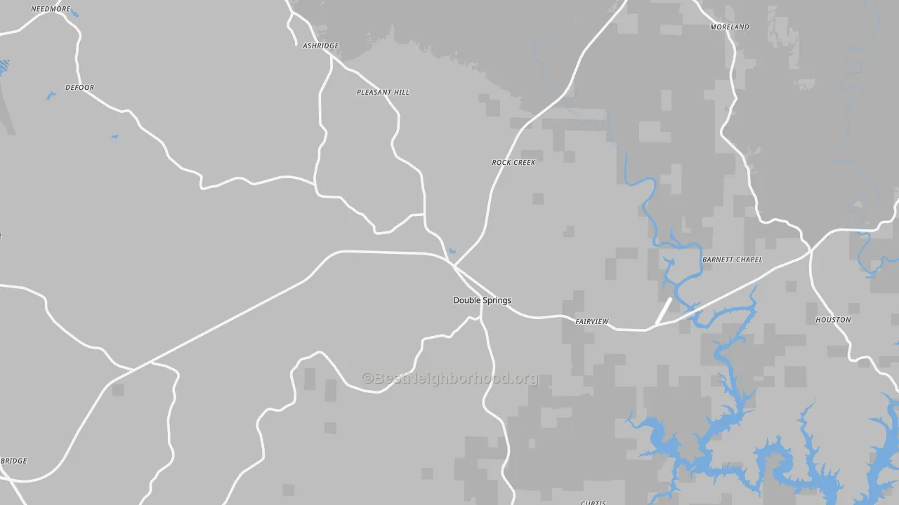 Transit Grade map of Winston County, AL