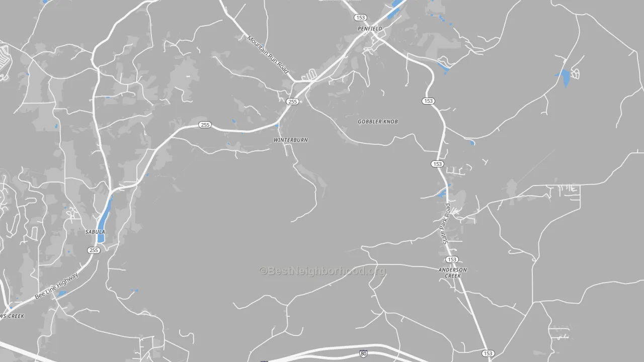 Transit Grade map of Winterburne, PA