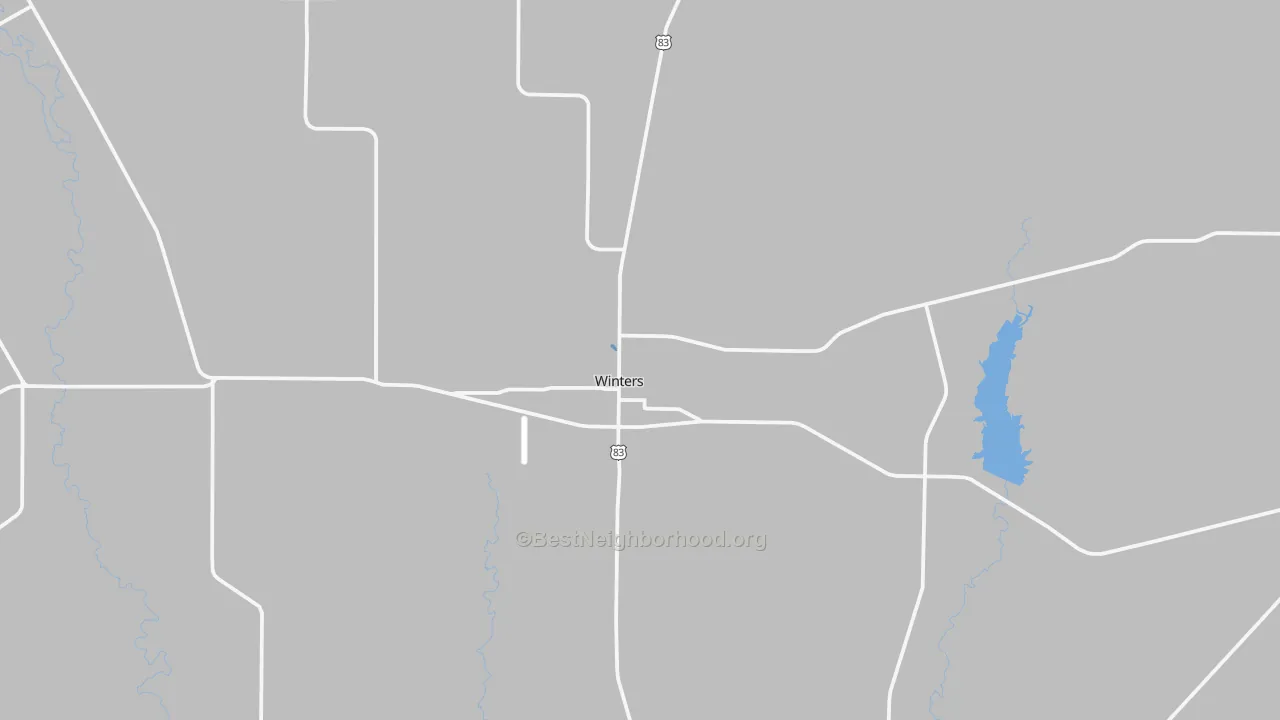 Transit Grade map of Winters, TX