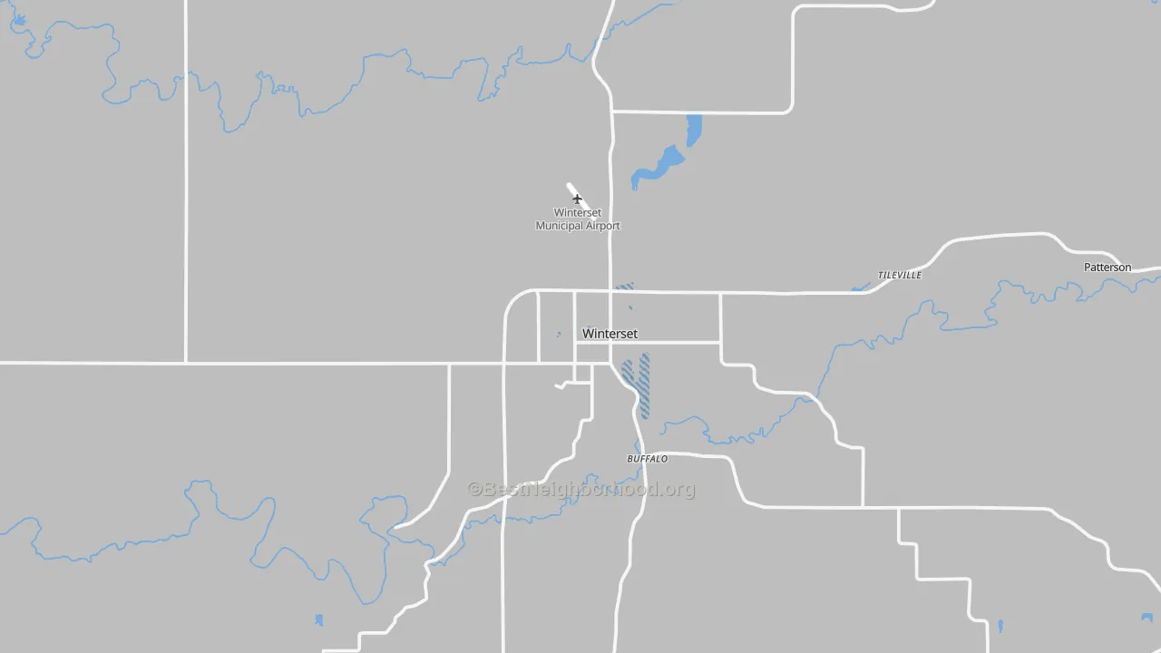 Transit Grade map of Winterset, IA