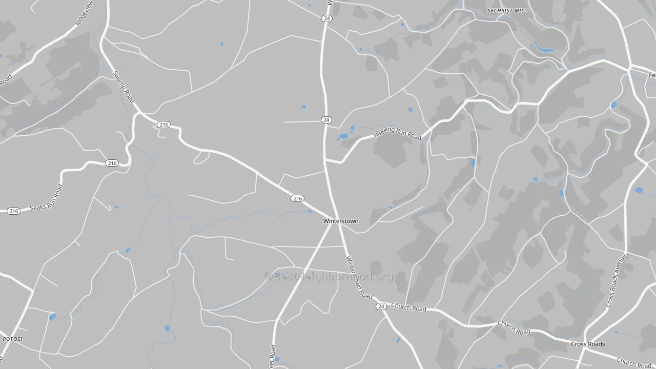 Transit Grade map of Winterstown, PA