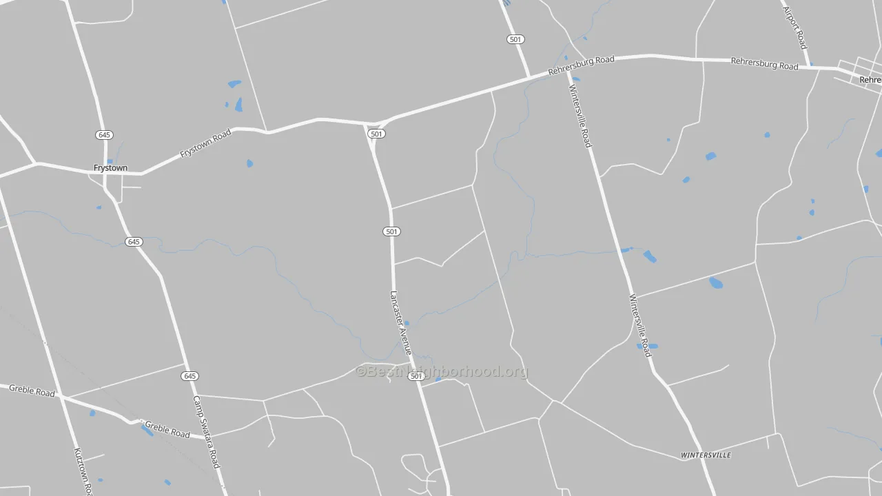 Transit Grade map of Wintersville, PA
