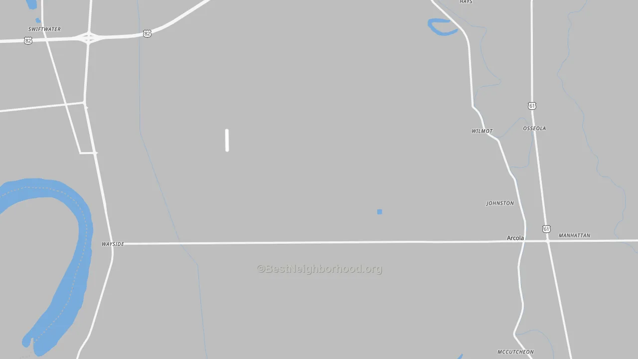 Transit Grade map of Winterville, MS