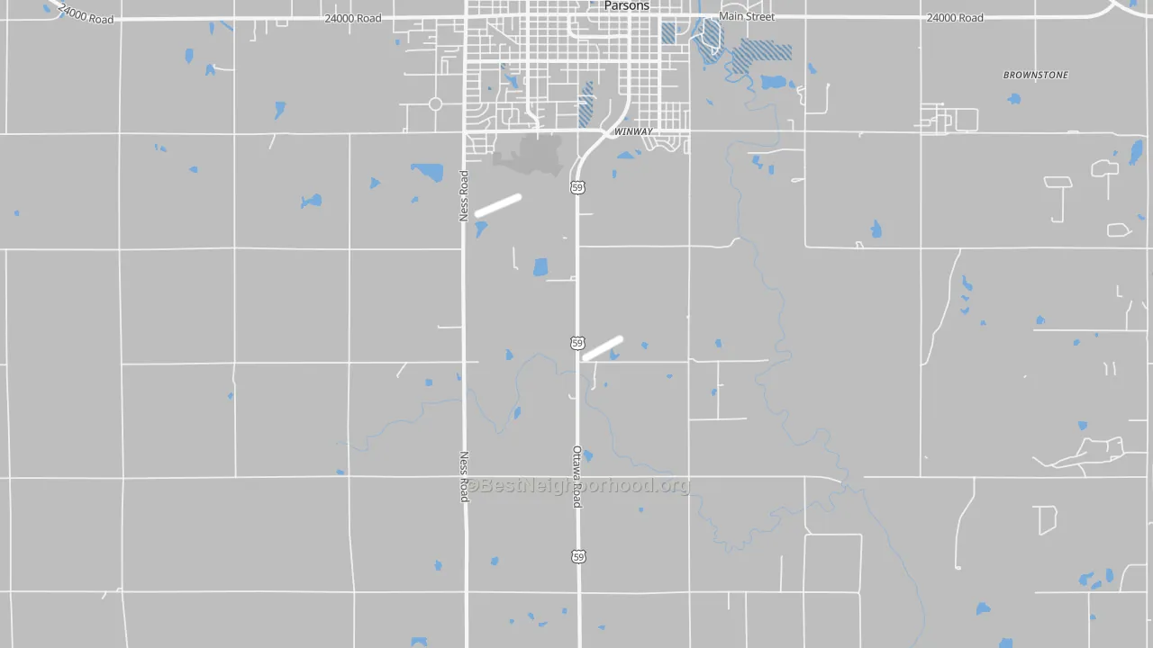 Transit Grade map of Winway, KS