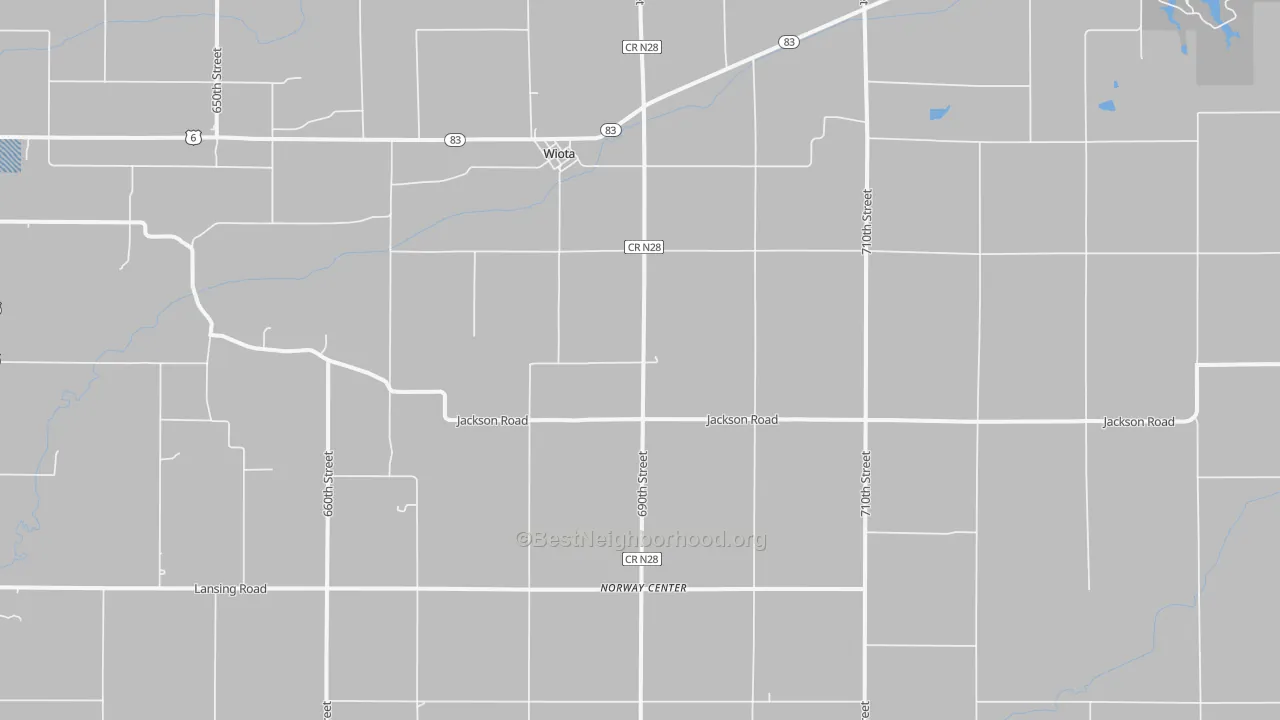 Transit Grade map of Wiota, IA