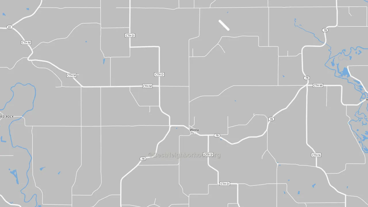 Transit Grade map of Wiota, WI