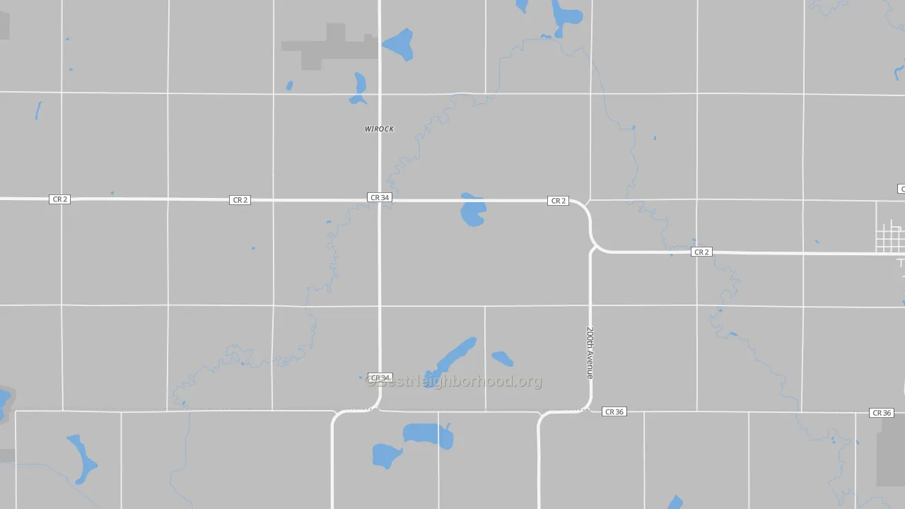 Transit Grade map of Wirock, MN