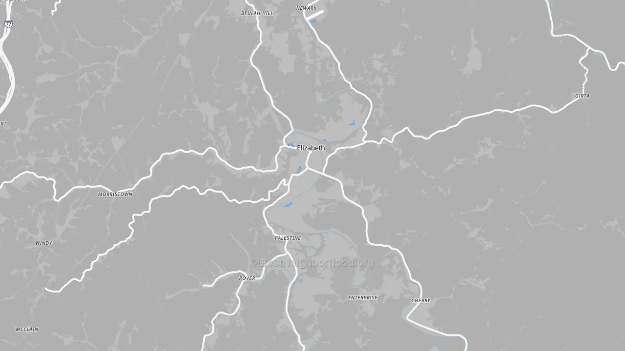 Transit Grade map of Wirt County, WV