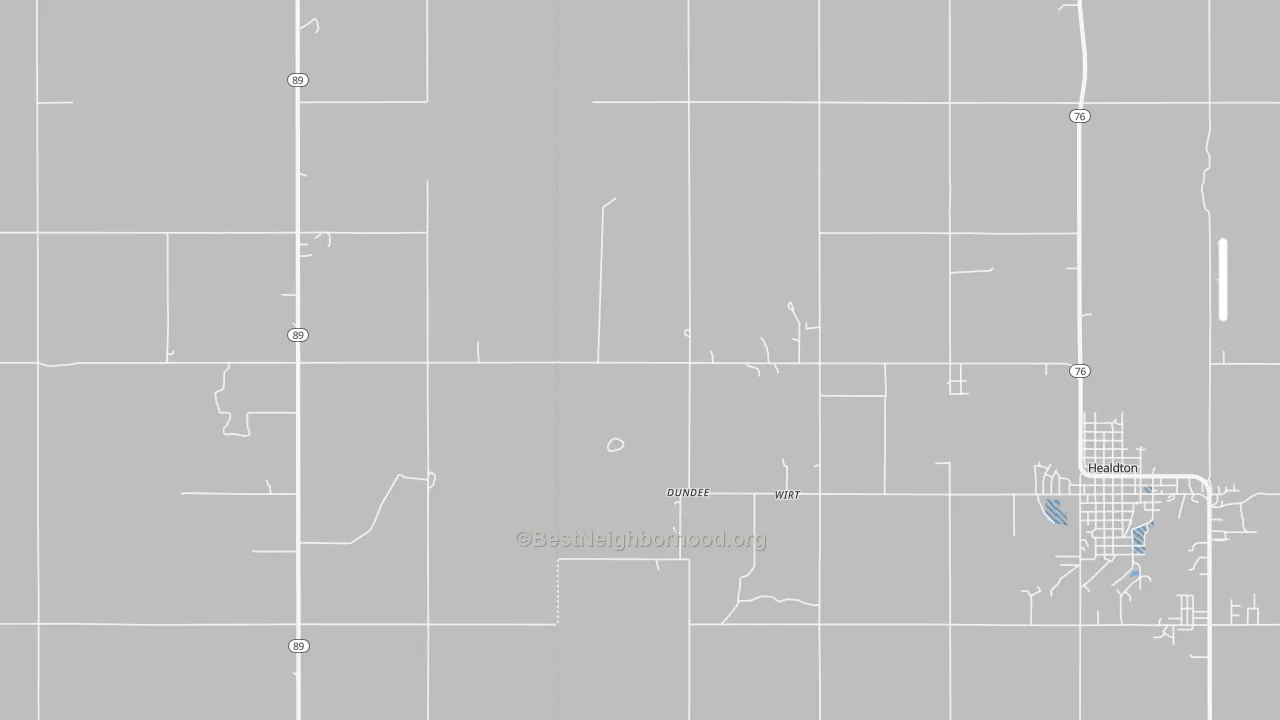 Transit Grade map of Wirt, OK