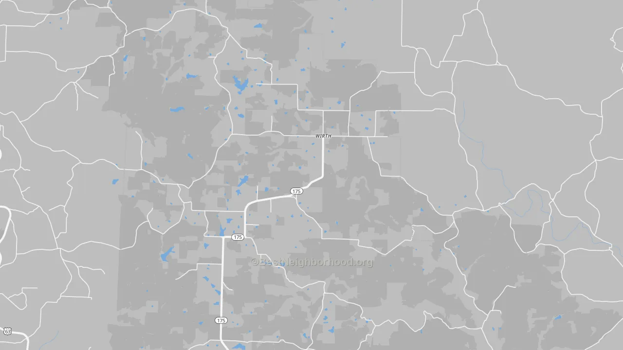 Transit Grade map of Wirth, AR
