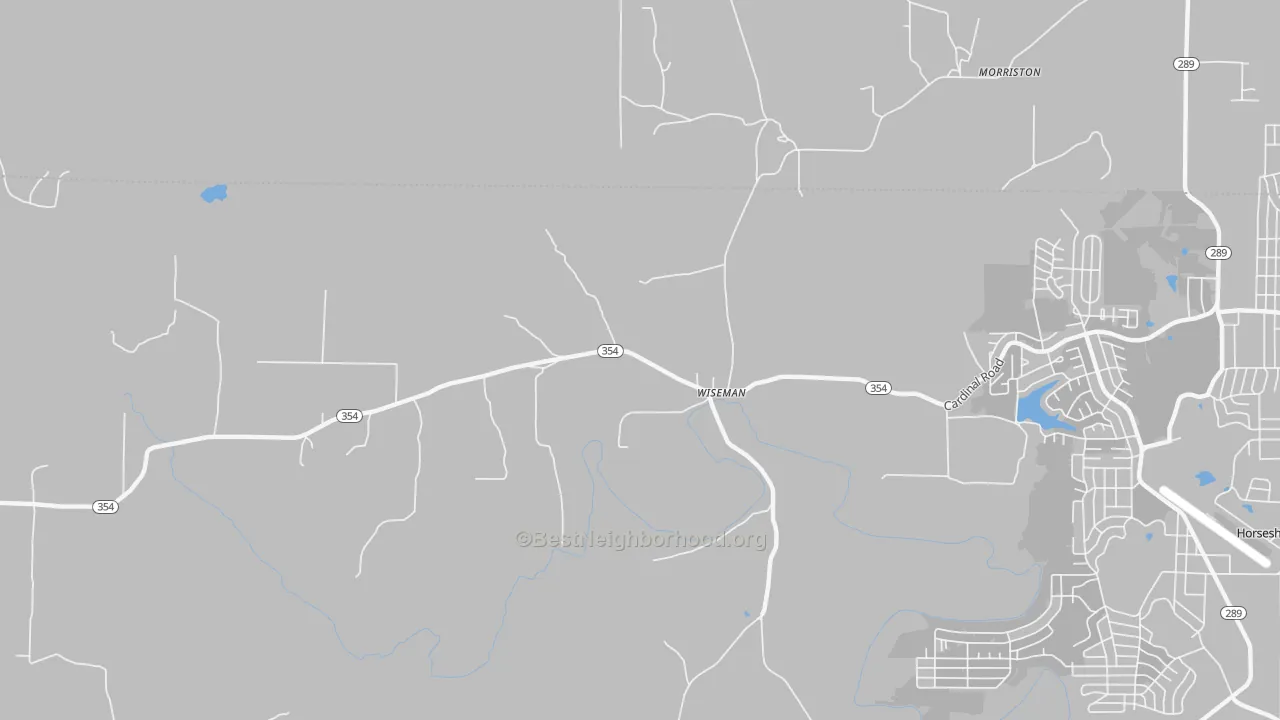 Transit Grade map of Wiseman, AR