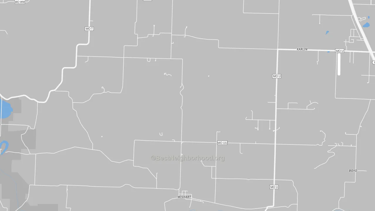 Transit Grade map of Wishart, MO