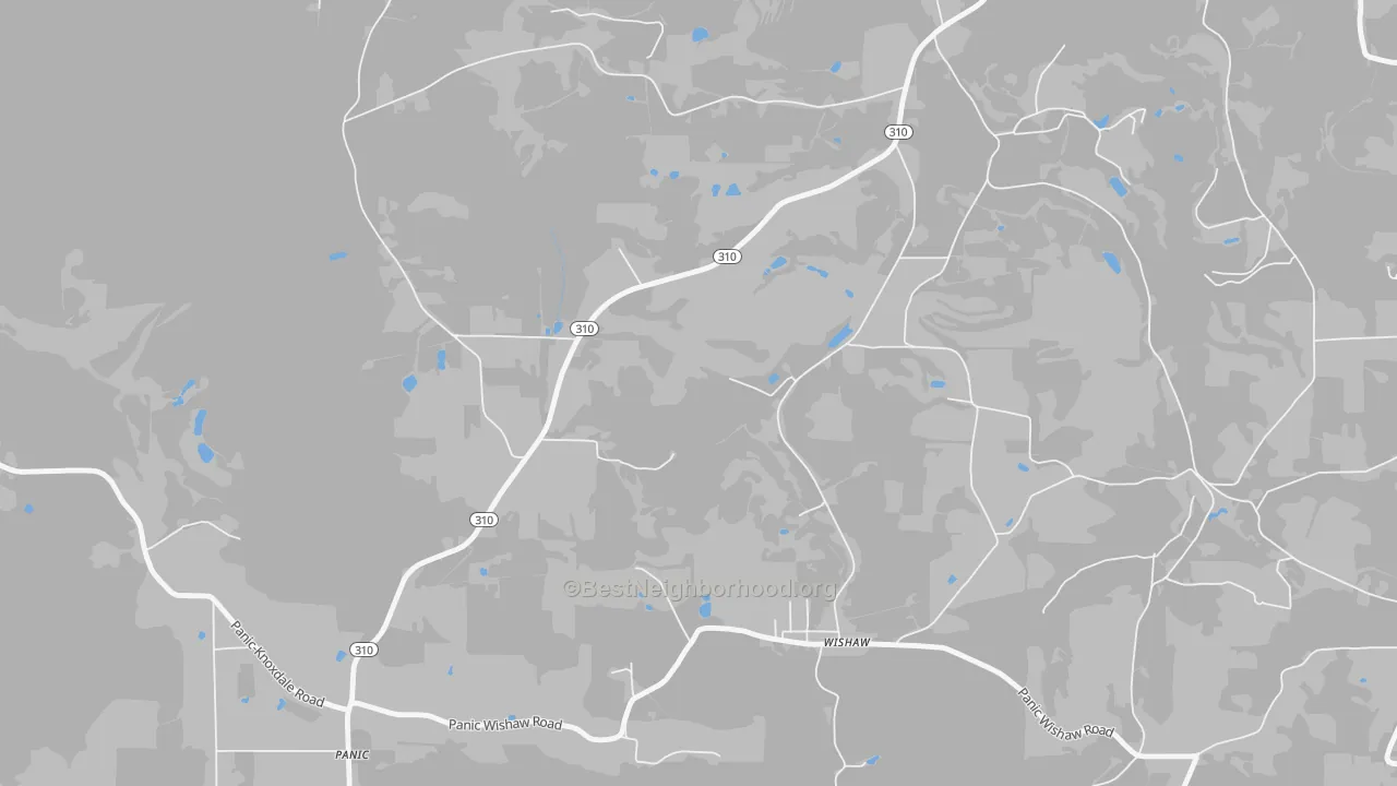 Transit Grade map of Wishaw, PA