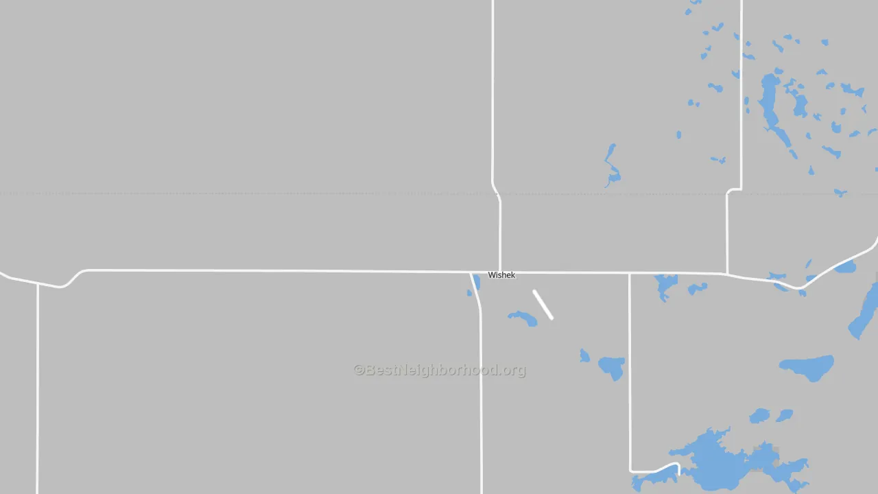 Transit Grade map of Wishek, ND