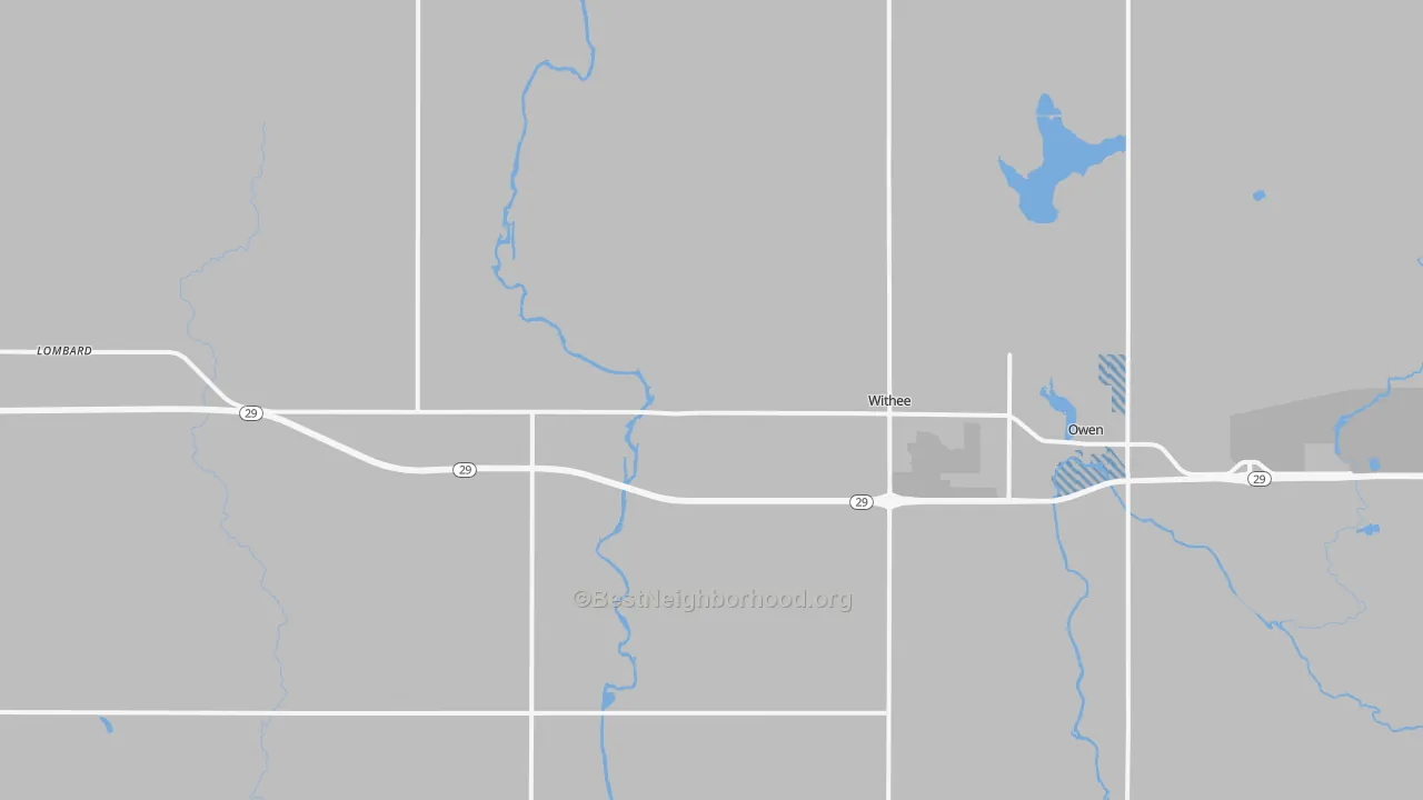 Transit Grade map of Withee, WI