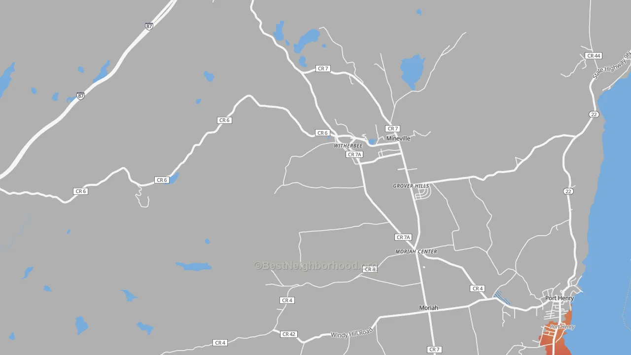 Transit Grade map of Witherbee, NY