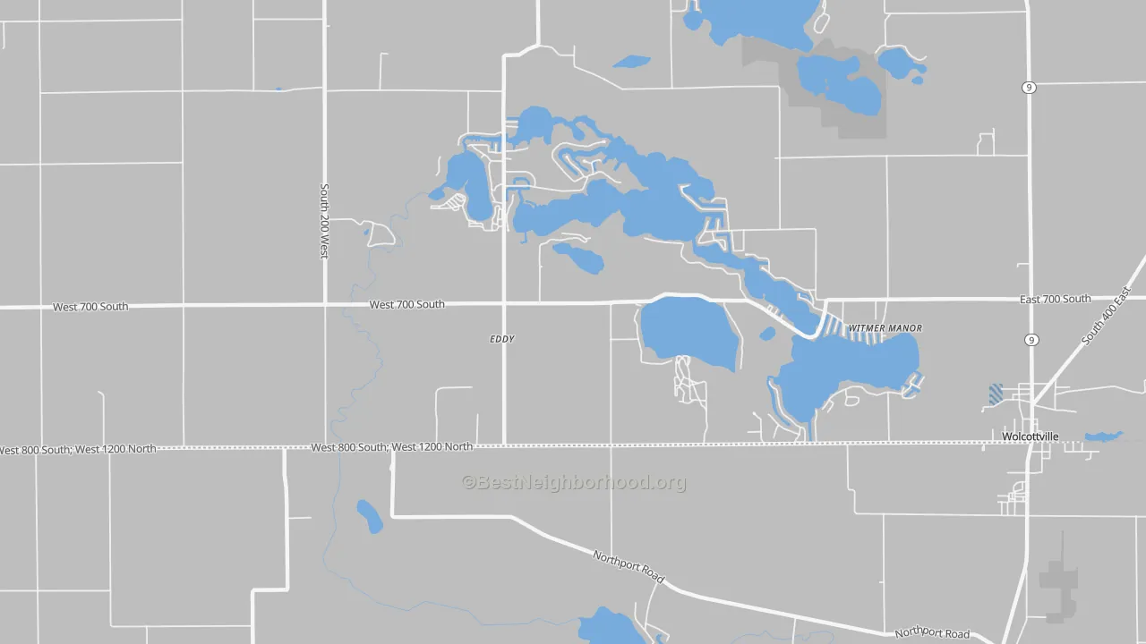 Transit Grade map of Witmer Manor, IN