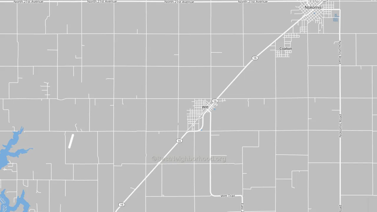 Transit Grade map of Witt, IL