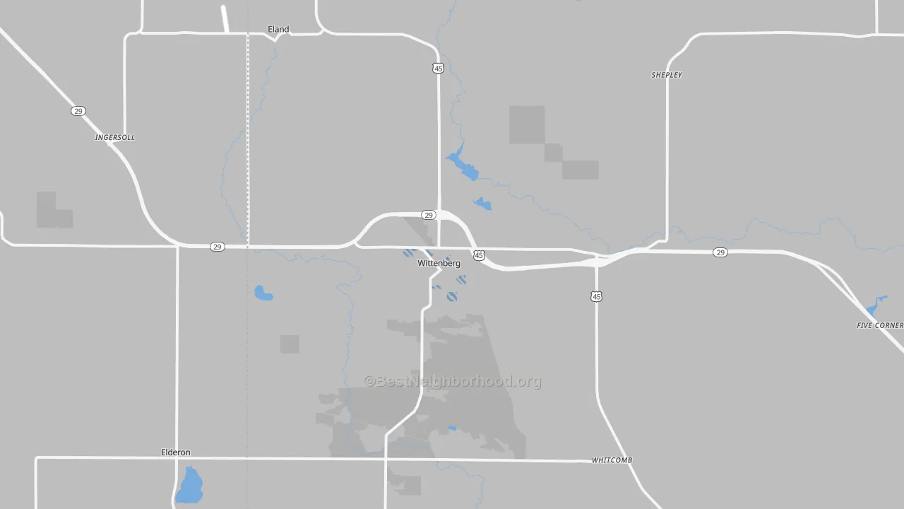 Transit Grade map of Wittenberg, WI