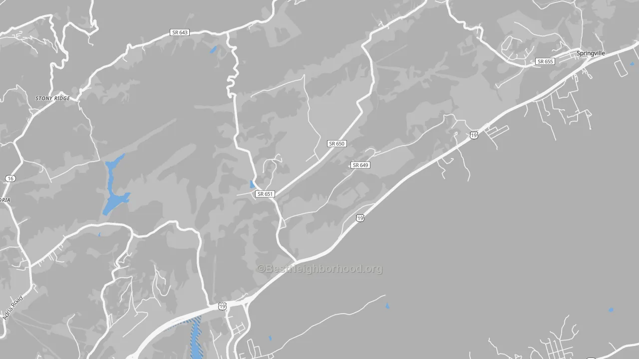 Transit Grade map of Wittens Mills, VA