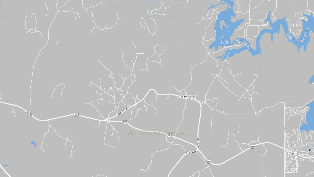Transit Grade map of Wizard Wells, TX