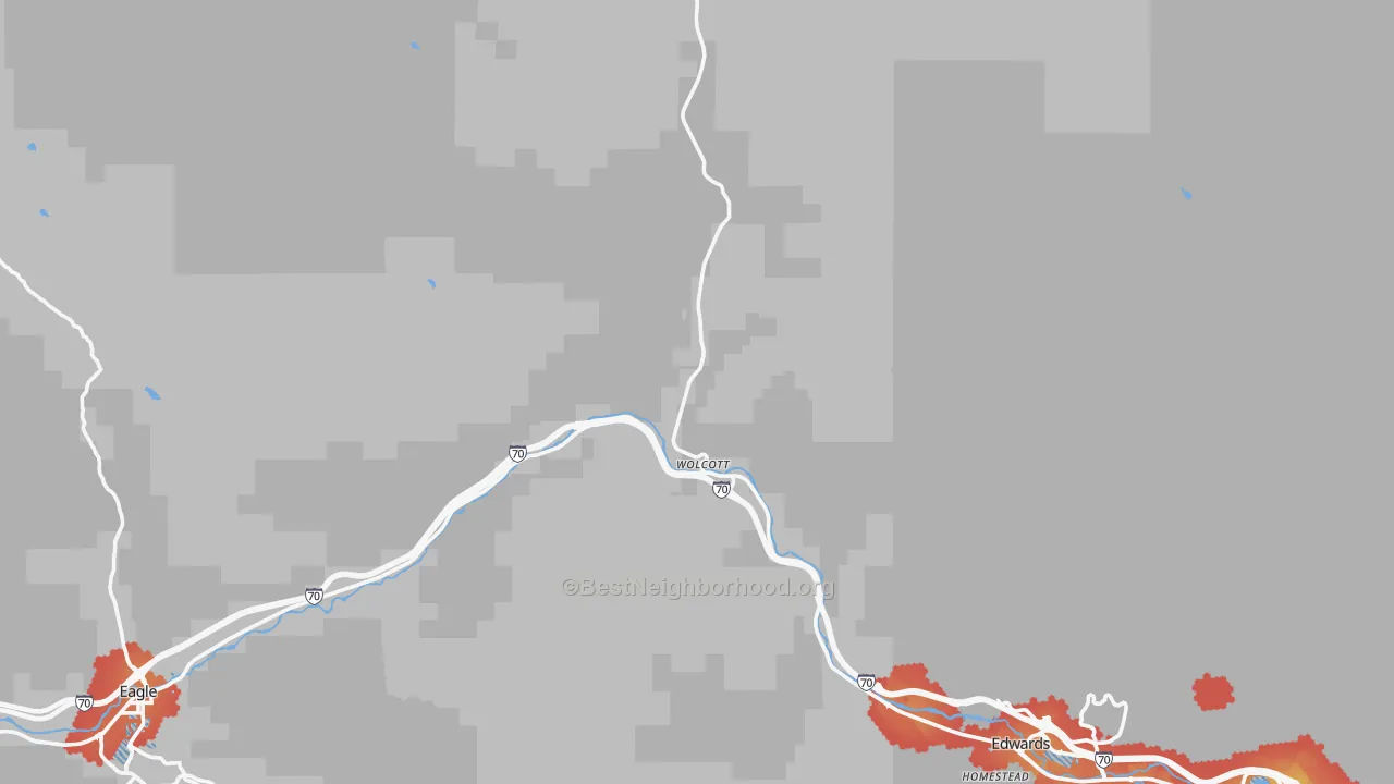 Transit Grade map of Wolcott, CO