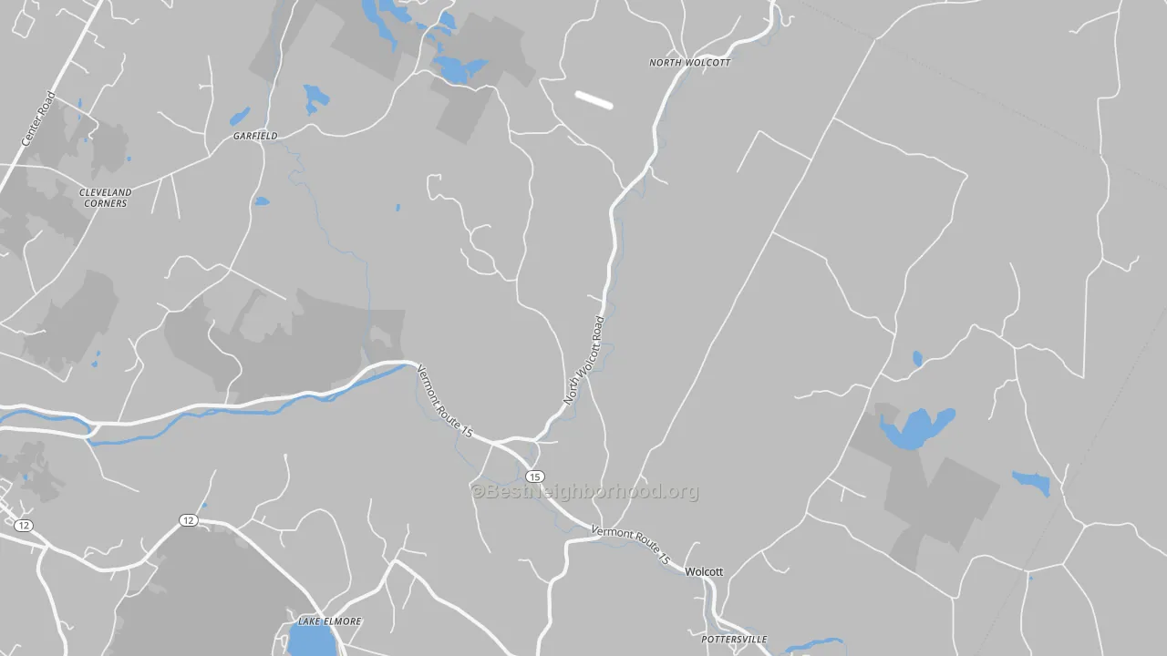 Transit Grade map of Wolcott, VT