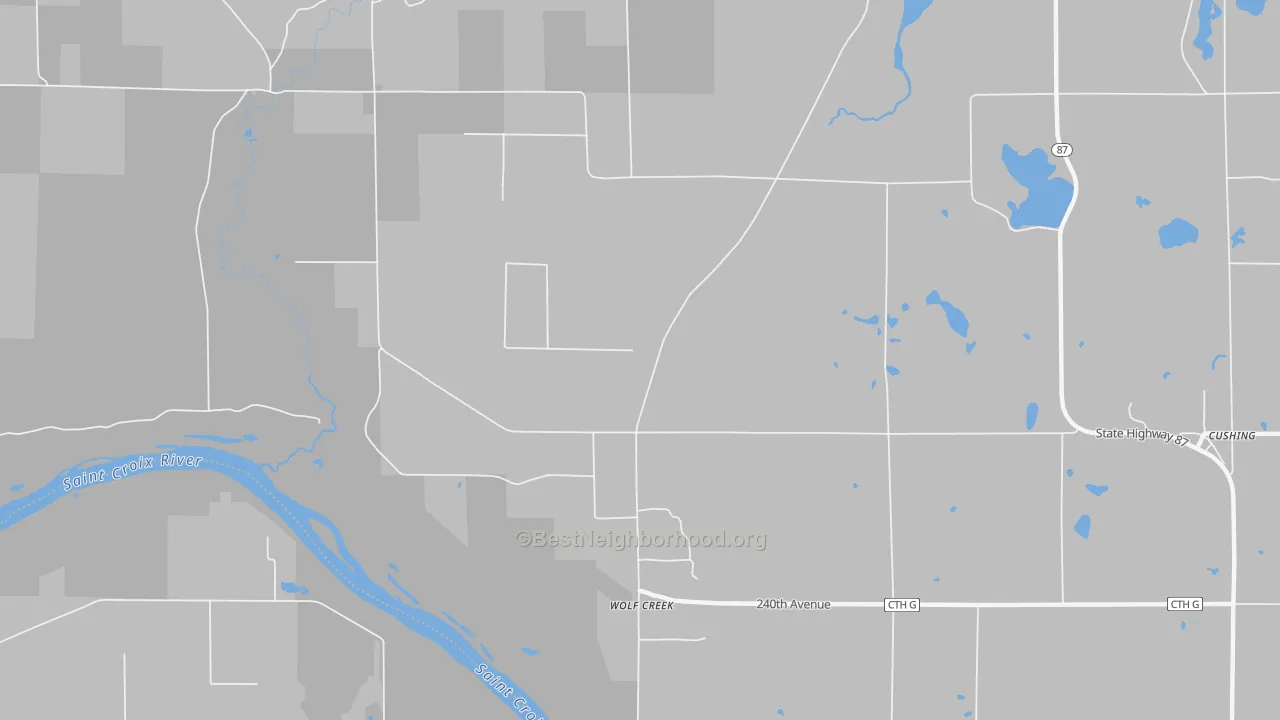 Transit Grade map of Wolf Creek, WI