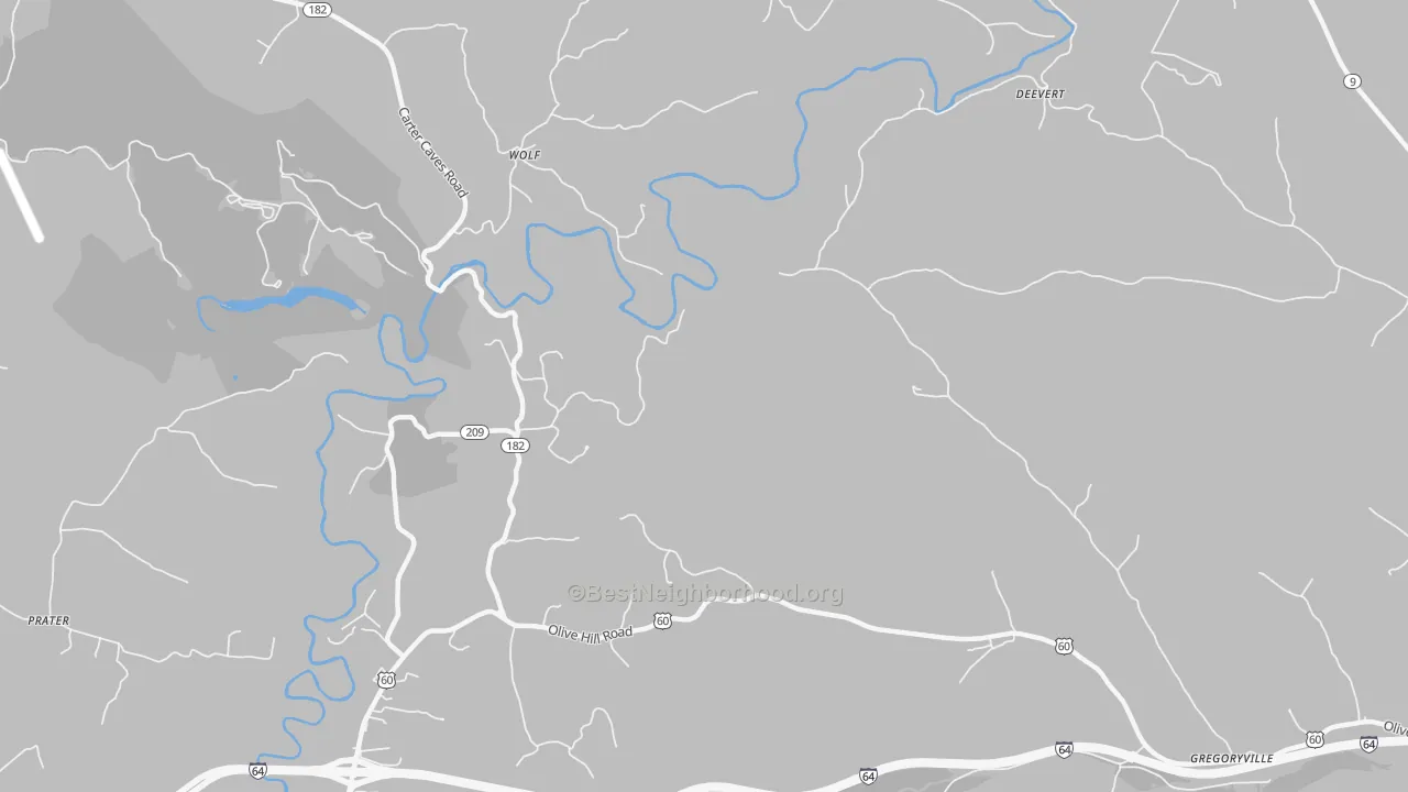 Transit Grade map of Wolf, KY