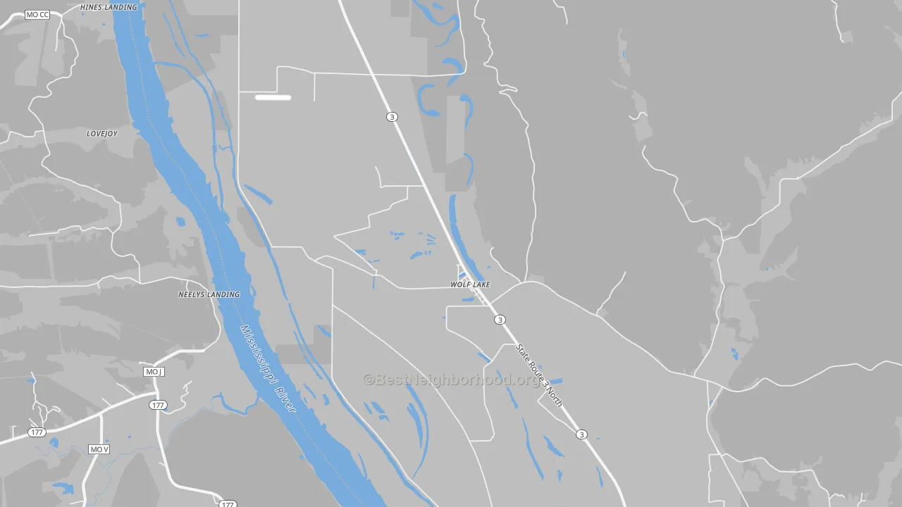 Transit Grade map of Wolf Lake, IL