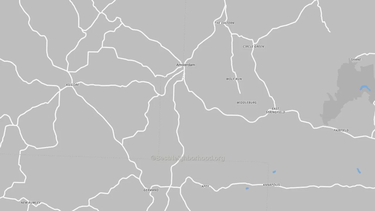 Transit Grade map of Wolf Run, OH