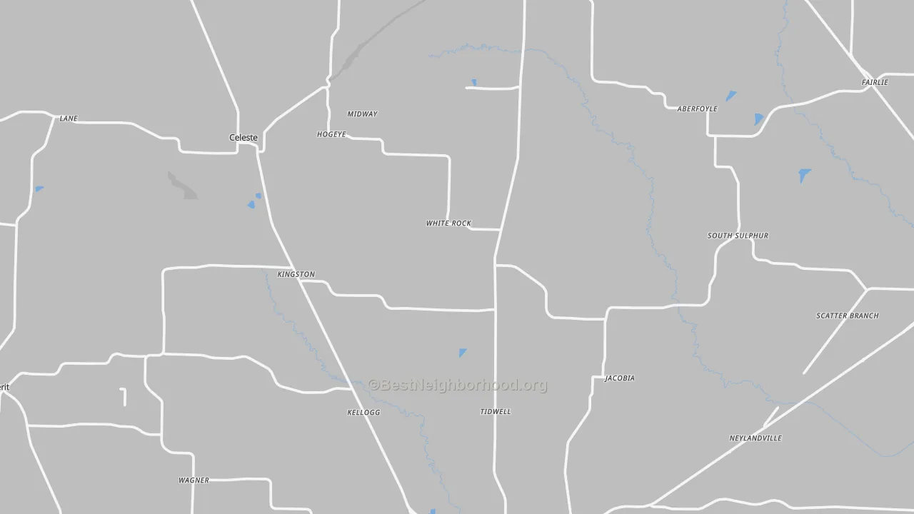 Transit Grade map of Wolfe City, TX