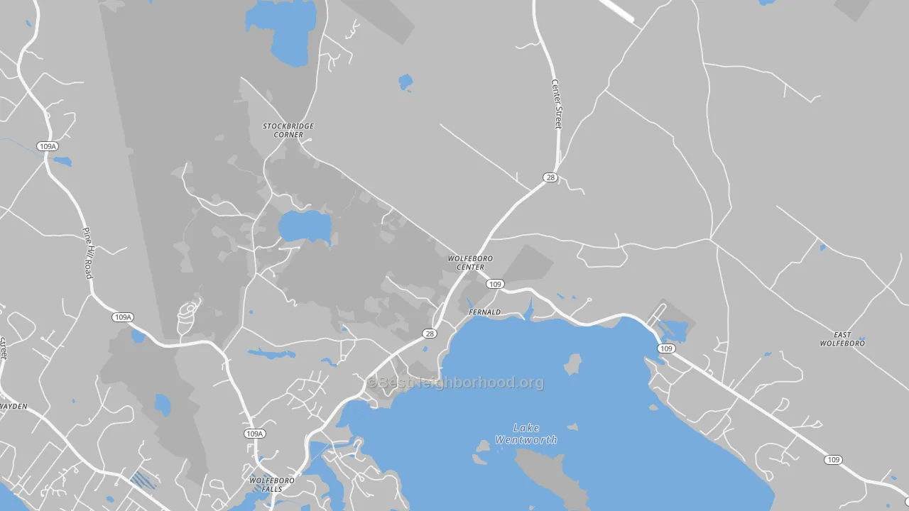 Transit Grade map of Wolfeboro Center, NH