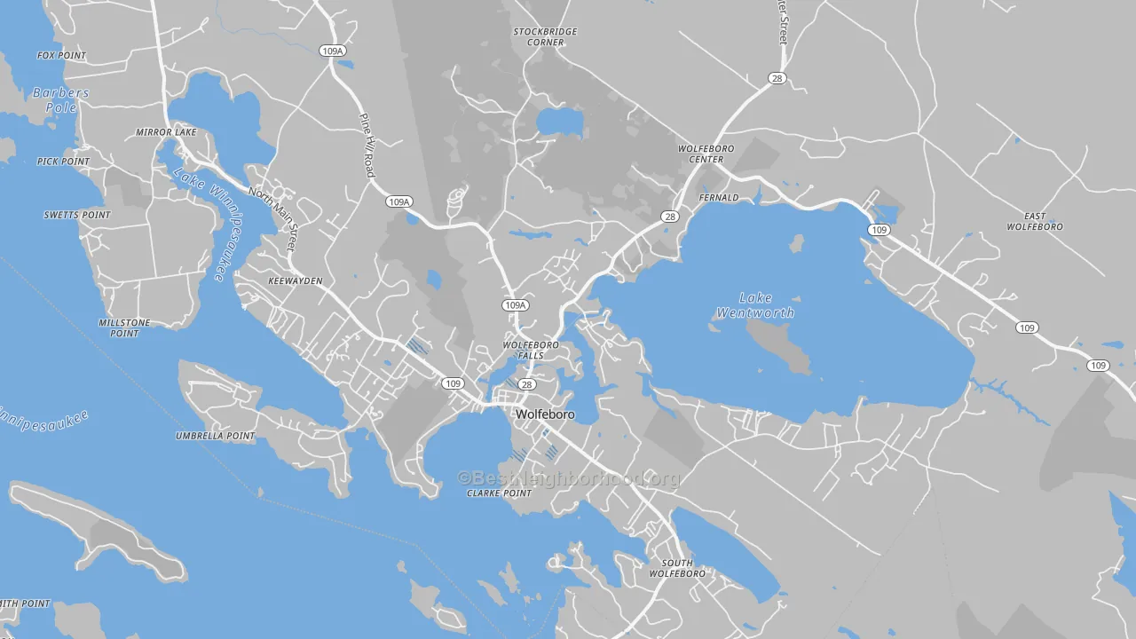 Transit Grade map of Wolfeboro, NH