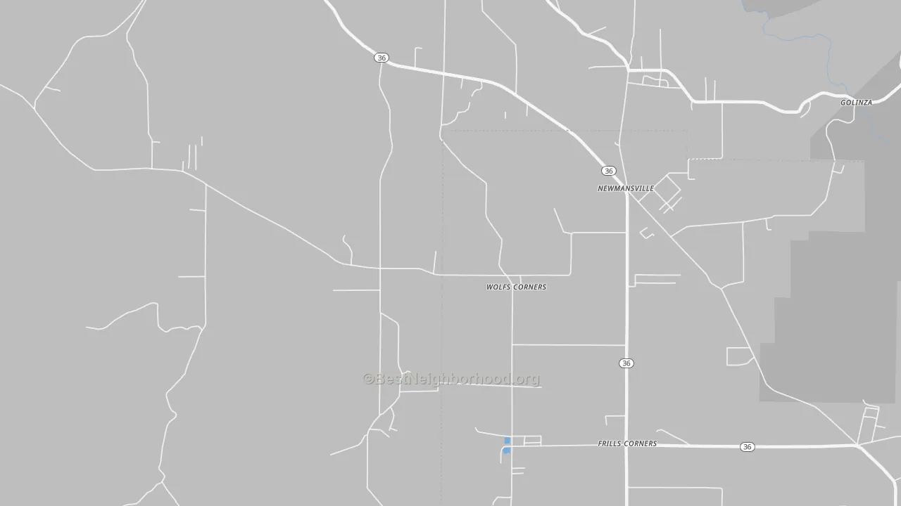 Transit Grade map of Wolfs Corner, PA