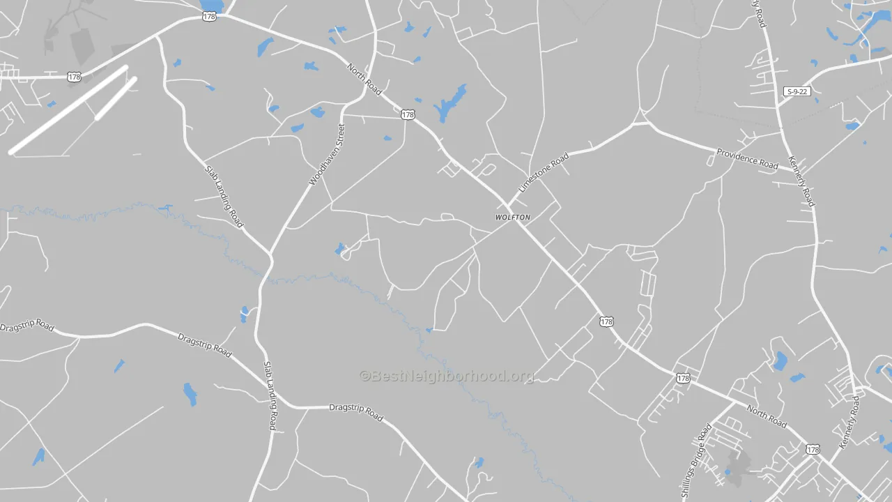 Transit Grade map of Wolfton, SC