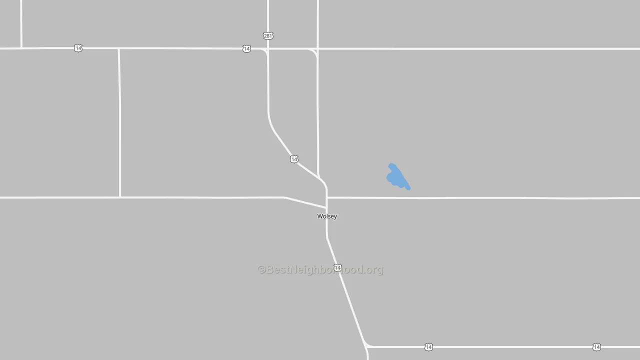 Transit Grade map of Wolsey, SD