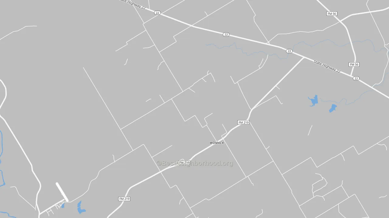 Transit Grade map of Womack, TX