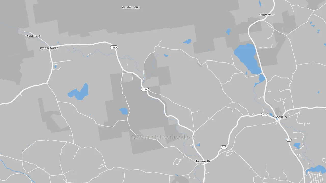Transit Grade map of Wonalancet, NH