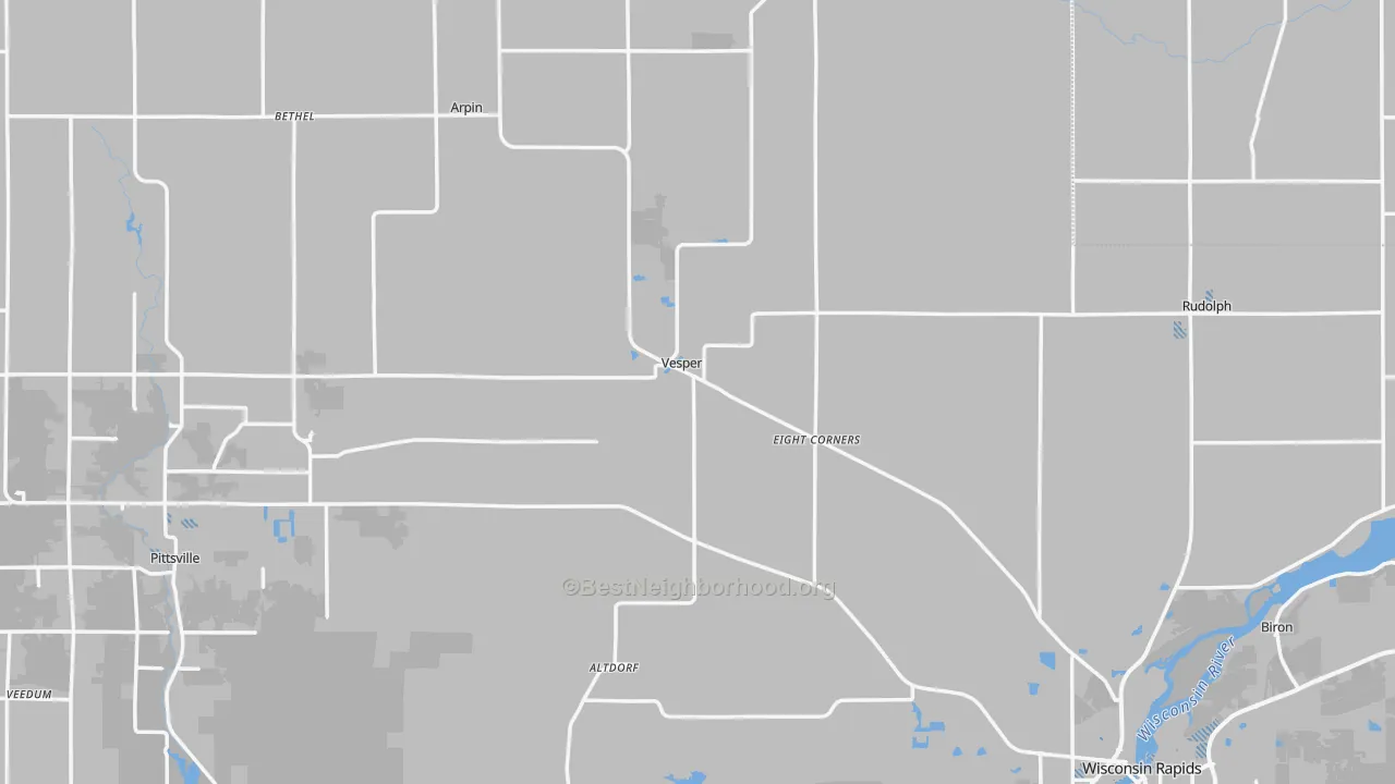 Transit Grade map of Wood County, WI