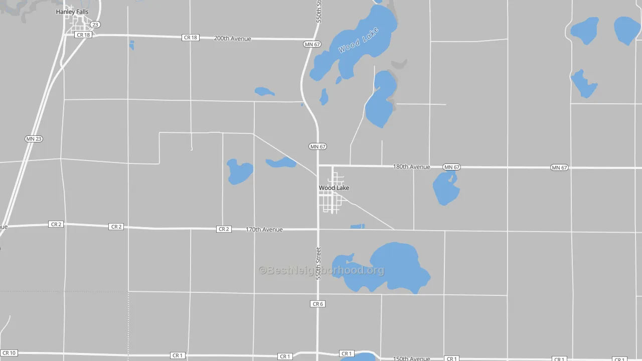 Transit Grade map of Wood Lake, MN