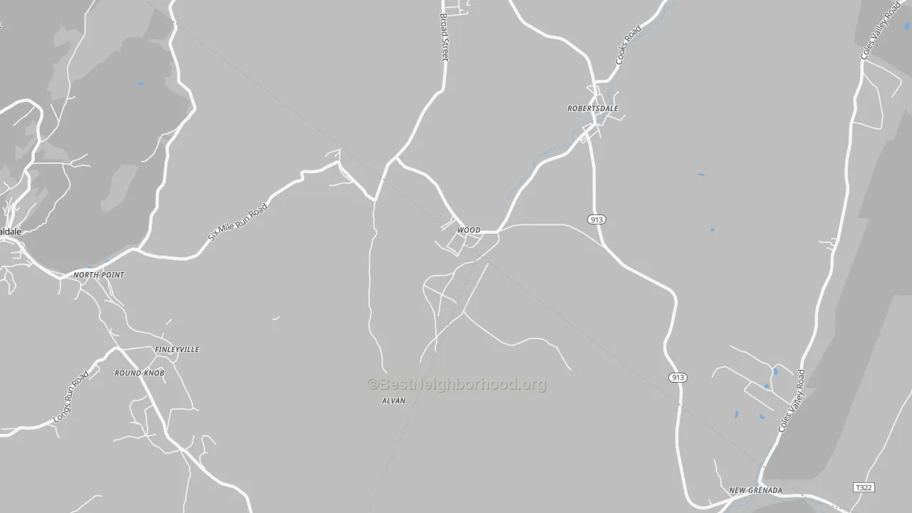 Transit Grade map of Wood, PA