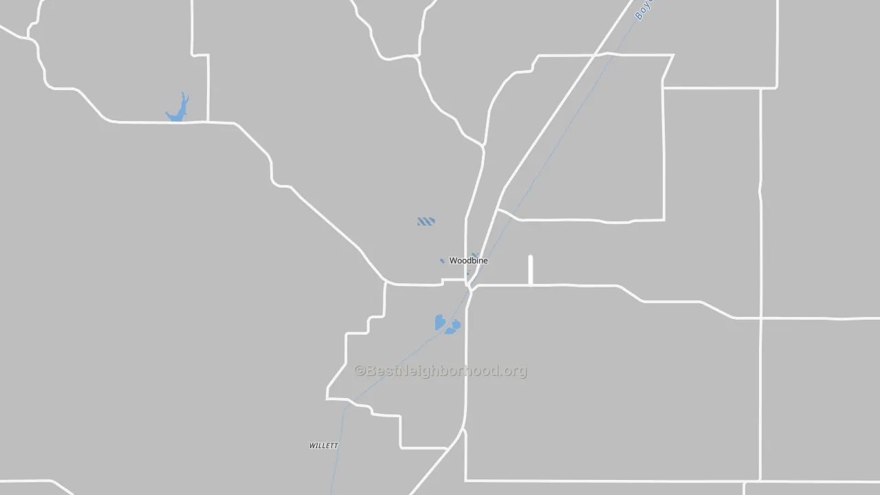 Transit Grade map of Woodbine, IA