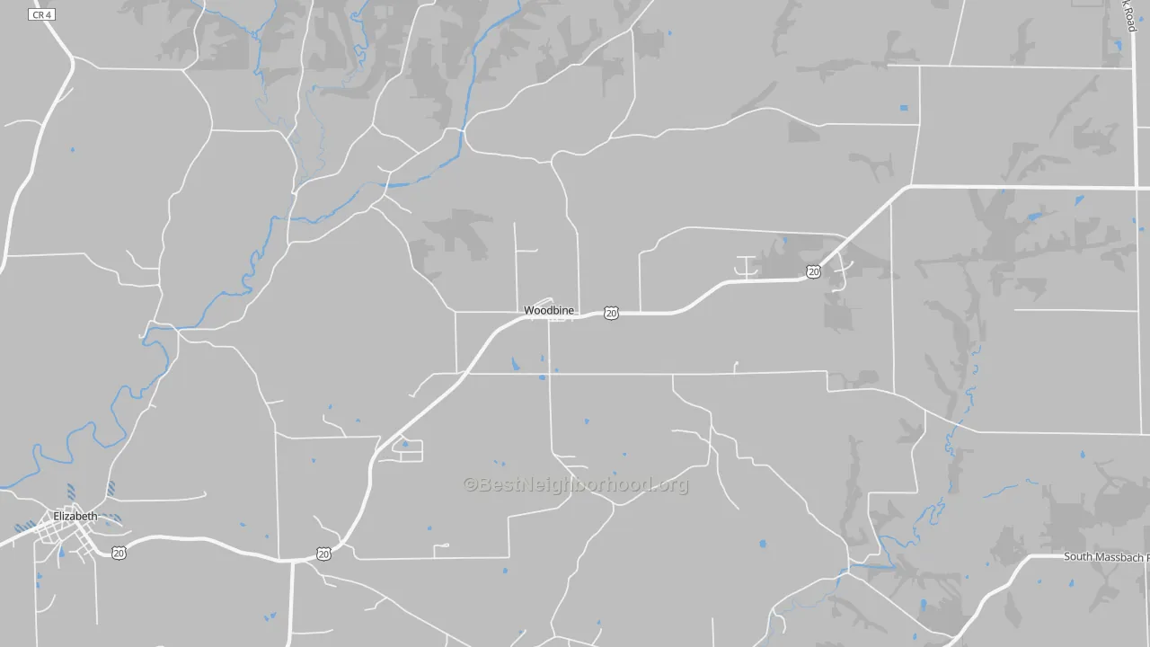 Transit Grade map of Woodbine, IL