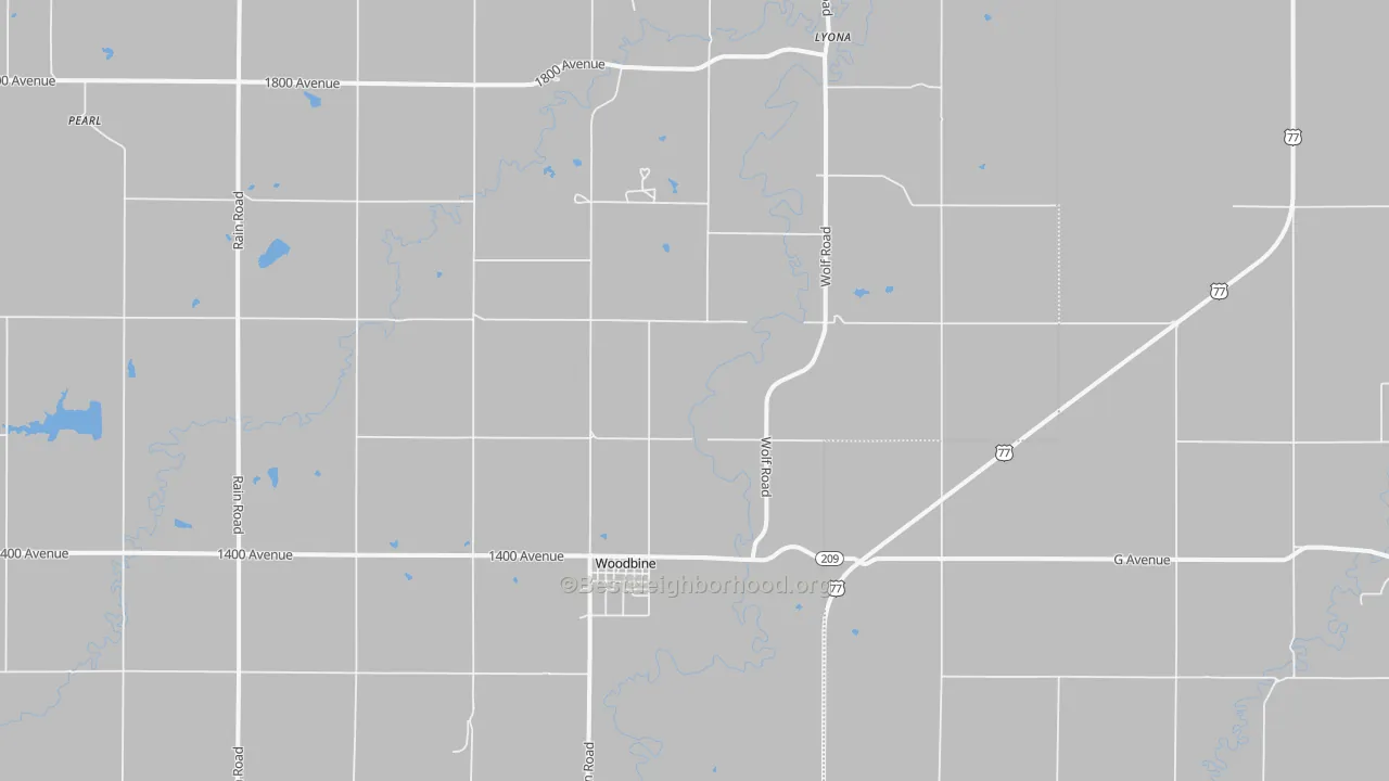 Transit Grade map of Woodbine, KS