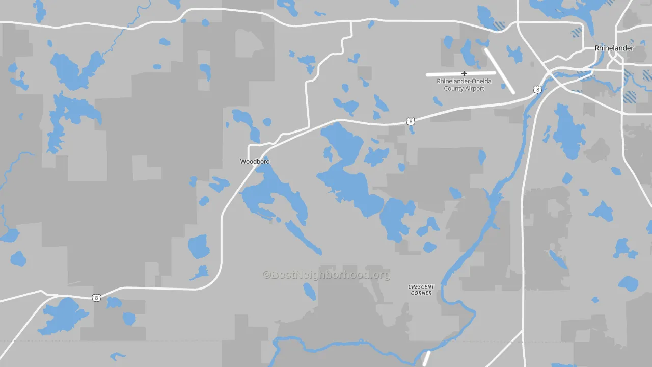 Transit Grade map of Woodboro, WI