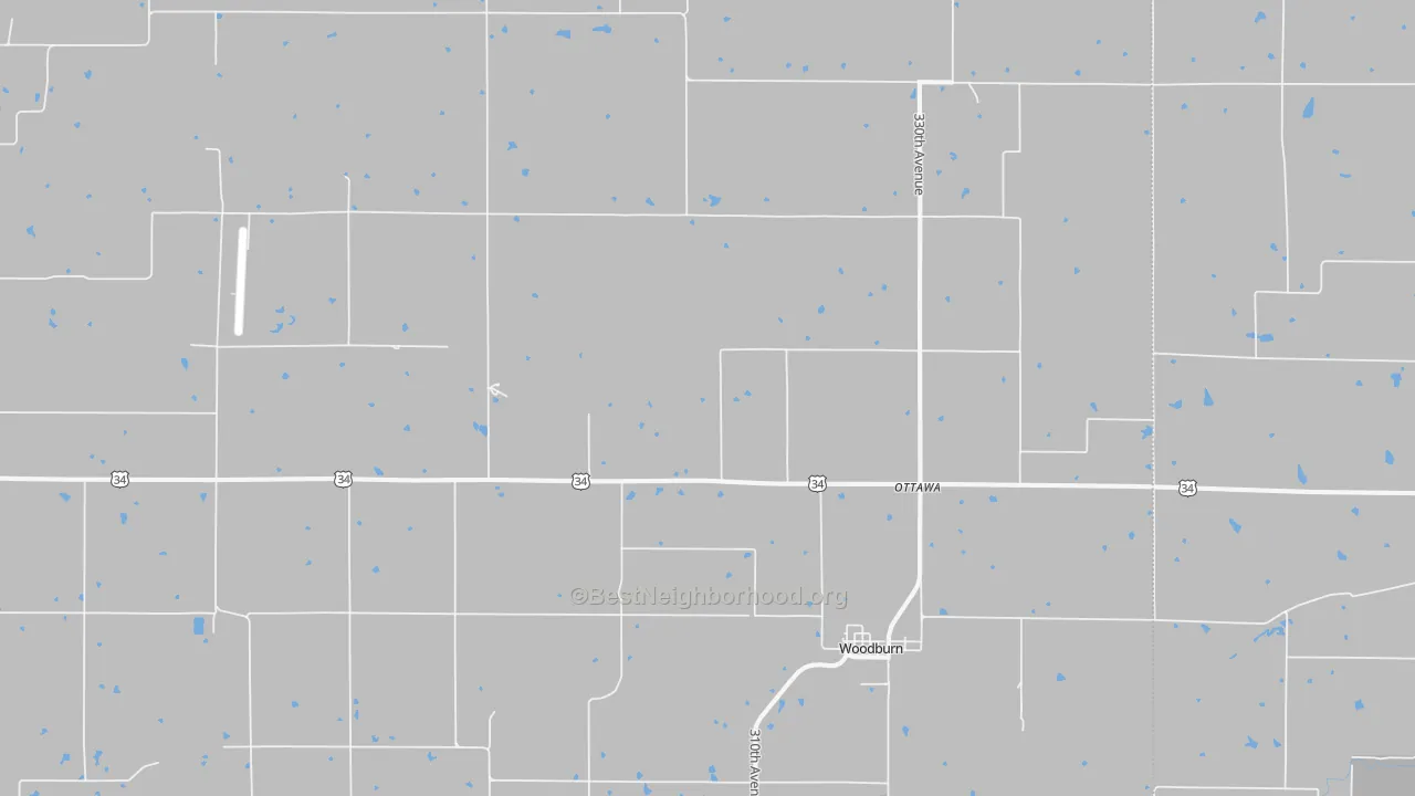 Transit Grade map of Woodburn, IA