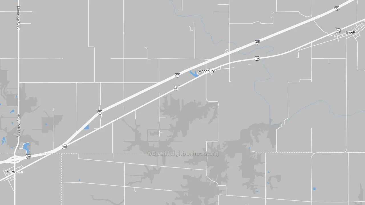 Transit Grade map of Woodbury, IL