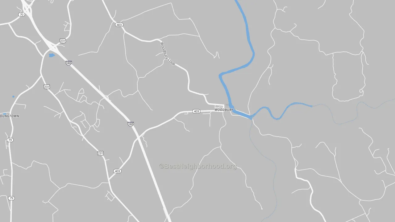 Transit Grade map of Woodbury, KY