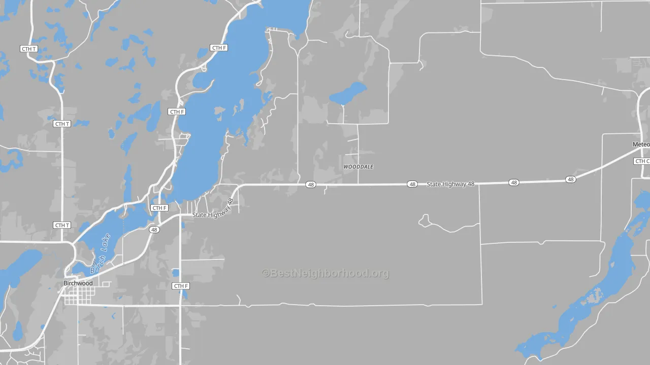 Transit Grade map of Wooddale, WI